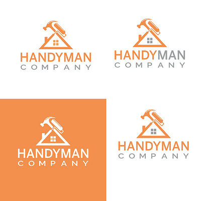 Handyman company logo design brochsure brochure graphic design illustrator logo logo design tri fold ui