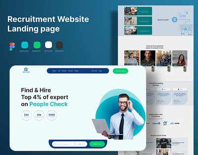 Recruitment Website landing page UI design app branding design furniture website user interface illustration job ui web design