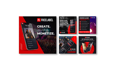 Monetize Service Social Media Post Design 3d animation branding brochure corporate design design facebook post flyer flyer design graphic design illustration instagram post logo monetize service motion graphics share monetize social media post youtube