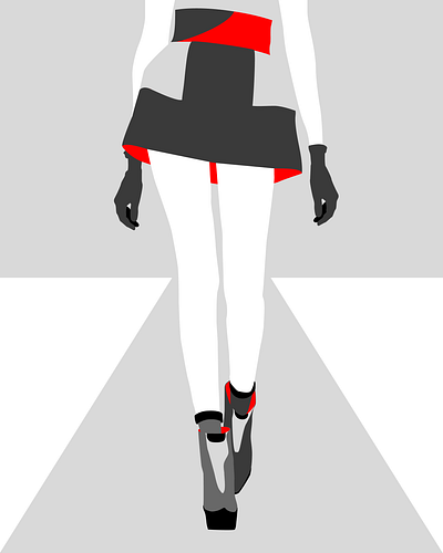 The catwalk design graphic design illustration vector