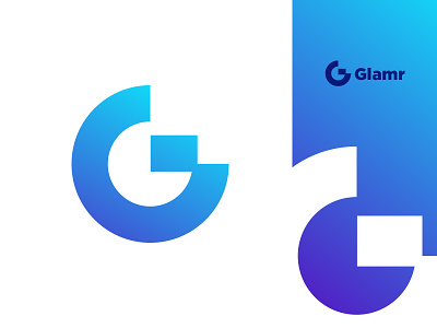 Glamr Logo Design. app brand brand design branding clean design flat letter letter g logo logo design logotype minimal simple