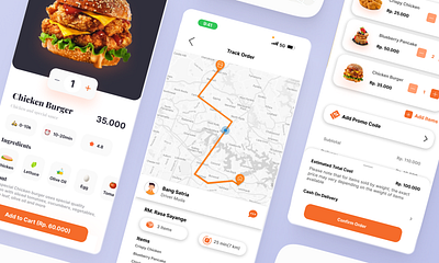 Food Delivery apps delivery food mobile ui