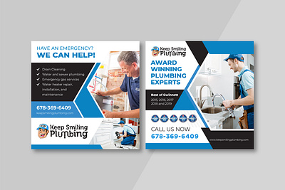 Plumbing Service Social Media Post Design 3d animation branding brochure corporate design design flyer flyer design graphic design illustration logo motion graphics neighborhood plumbing company plumbing social media social media post tecnician ui