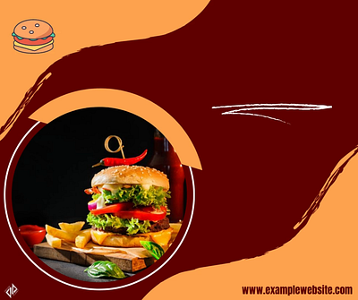 Motion Poster for Burger Ad animation branding graphic design motion graphics ui