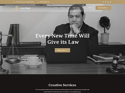Lawboss - Law, Lawyer & Attorney WordPress Theme