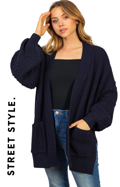 7 Ways to Style Your Textured Sweater Cardigan for a Casual Look cardigan comfortable cozy cozyfashion fashion layering openfront openpocket outfitideas stylish sweater textured womensfashon