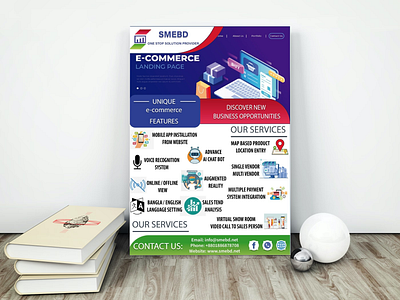Flyer design of optima e-commerce adobe illustrator branding brochure flyer graphic design leaflet social media post