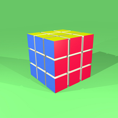 3D Cube Illustration 3d blender illustration
