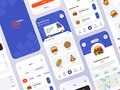 Food Delivery App 2023 app cleanui delivery delivery service food food app food delivery app illustration kitchen minimal modern order restaurant restaurant menu shop testing ui ux