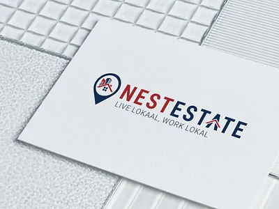 NestEstate Logo design branding design business logo business logo maker company logo design flat minimal logo graphic design illustration logo logo ideas logo maker logodesign real estate real estate logo