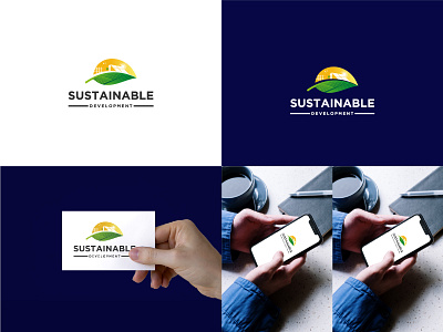 Sustainable Development Company logo agricultural logo branding company logo design development gradeint green iconic identity igiration logo illustration land logo logo logo design modern nature logo solar logo sustainable sustainable logo ui