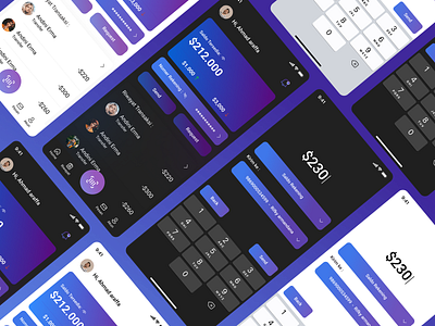 Finance service - Mobile App Design app design figma finance servise ui ui design ui ux design