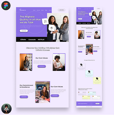 Carrer.io Landing Page UI frontenddeveloper graphic design ui ux web design