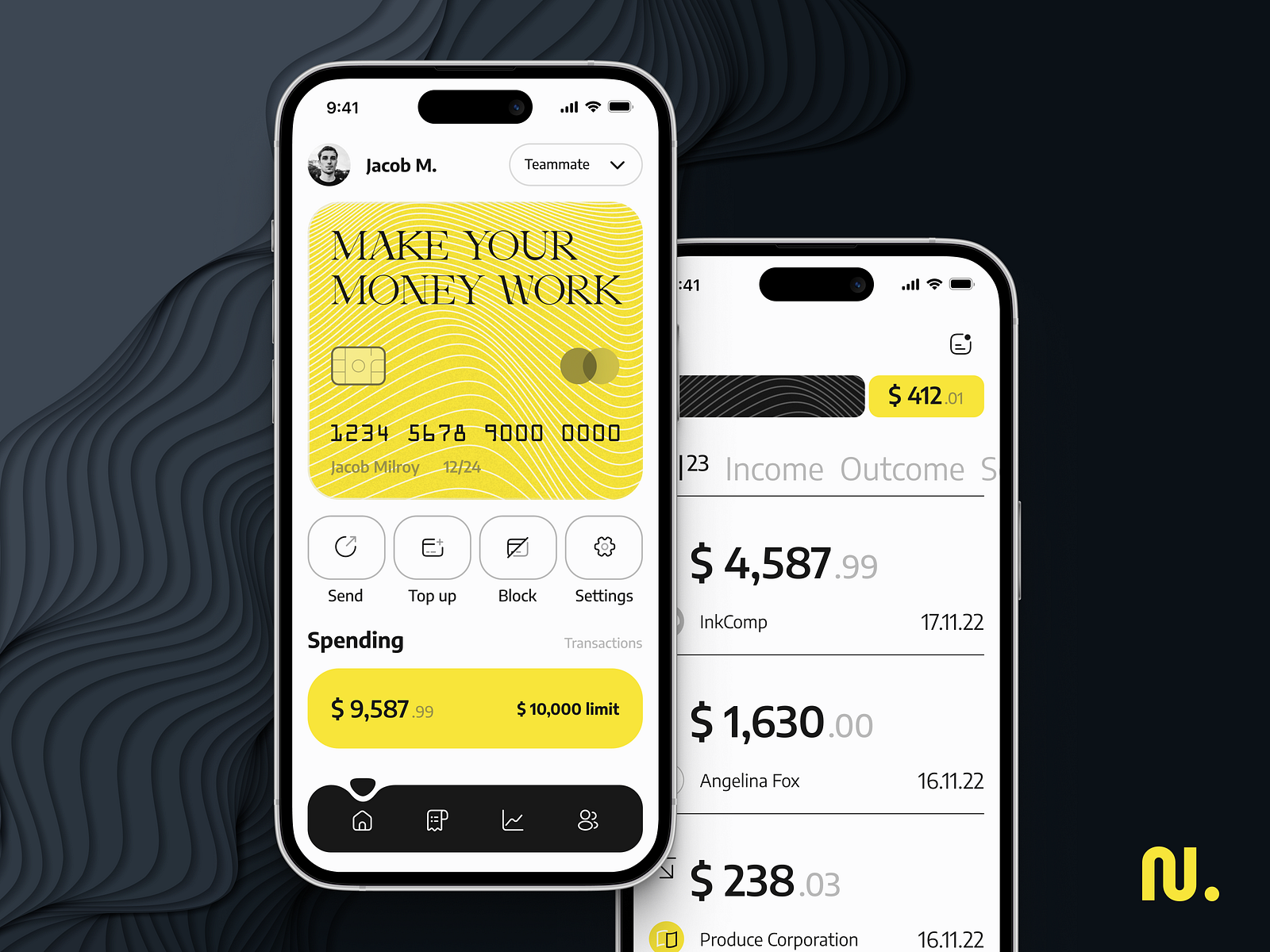 Corporate Banking Mobile IOS App by Natalia Chirkova on Dribbble