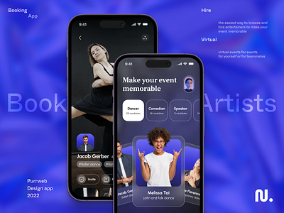 Artist Booking Mobile IOS App app artist celebrating design event hiring interface ios mobile user interface uxui