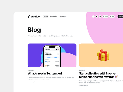 Involve - Blog blog crypto ui web