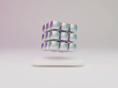 Chromic Rubik's Cube 3d 3d design 3d modeling blender design graphic design