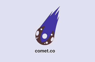 Comet - Rocketship Logo branding dailylogochallenge design logo vector