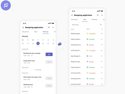 Project management tool app dashboard data visualization design interface mobile ui ux