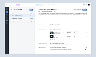 Concepts - Build Certificate app b2b certificate clean concepts design exploration figma input type interface minimal navigation platform design product design saas ui ui design user interface ux ux design