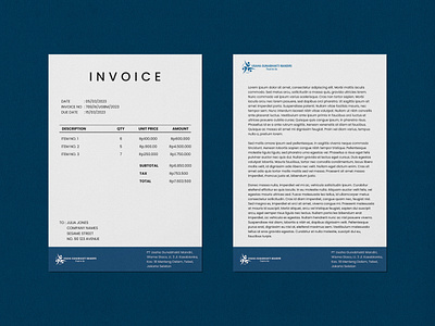 Invoice and Letter Design company design graphic design invoice letter