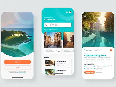 Oround – Mobile App UI | Booking, Travel App 3d website agoda airbnb bank website design booking app booking platform branding crypto dark mode website design design experiences finance website design graphic design illustration klook logo travel app trip tripadvisor ui