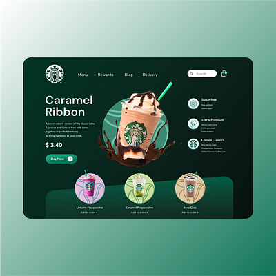 Starbucks Web Ui branding coffee figma starbucks starbuckswebui ui webui