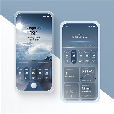 Temperature App UI appui cloud figma sun temperatureapp ui