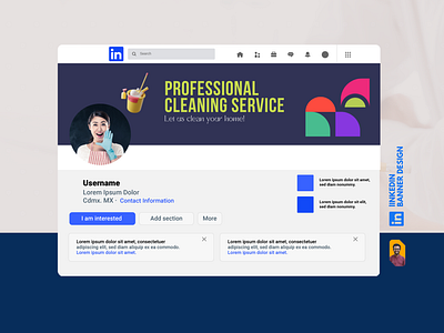 LinkedIn Banner Canva Templates for Cleaning Company branding canva beauty products template canva branding templates canva creative designer canva design canva design inspiration canva instagram post design cleaning company social media cleaning company work design illustration linkedin linkedin banner