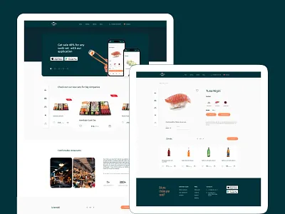 Website design for a sushi restaurant adaptives asian restaurant branding concept daily delievery design e commerce figma inspiration logo minimalism restaurant sushi tilda ui ux web design