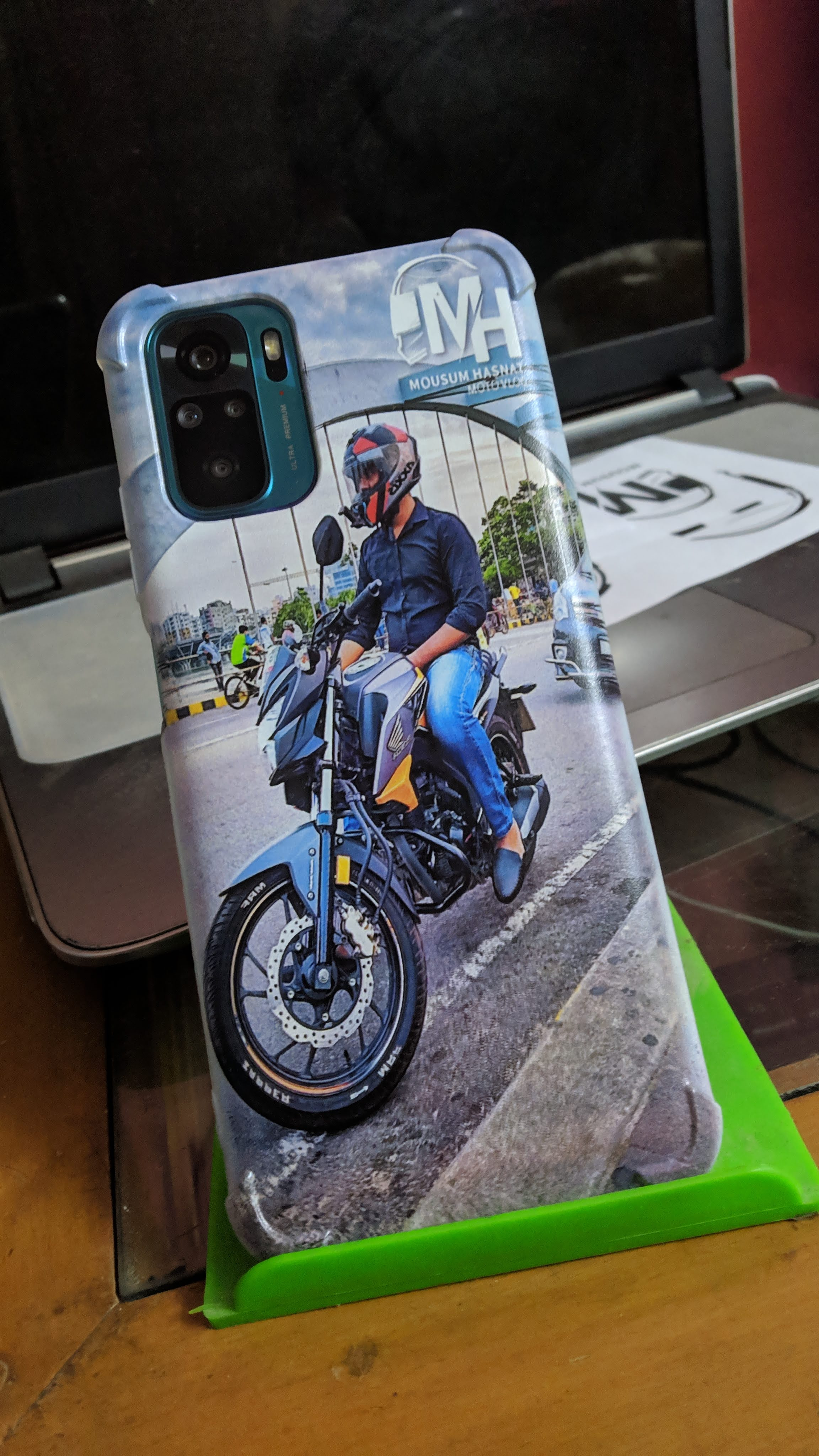 I designed this Wall clock, Phone Case, and Wallet logo for me by