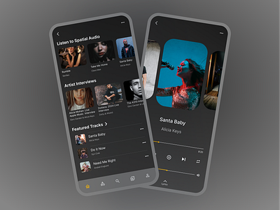 Music Player design ui user experience user interface ux