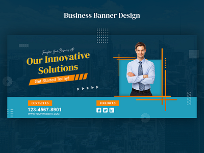 Business Banner Design advertisement banner business banner design corporate graphic design illustration marketing uiux webbanner