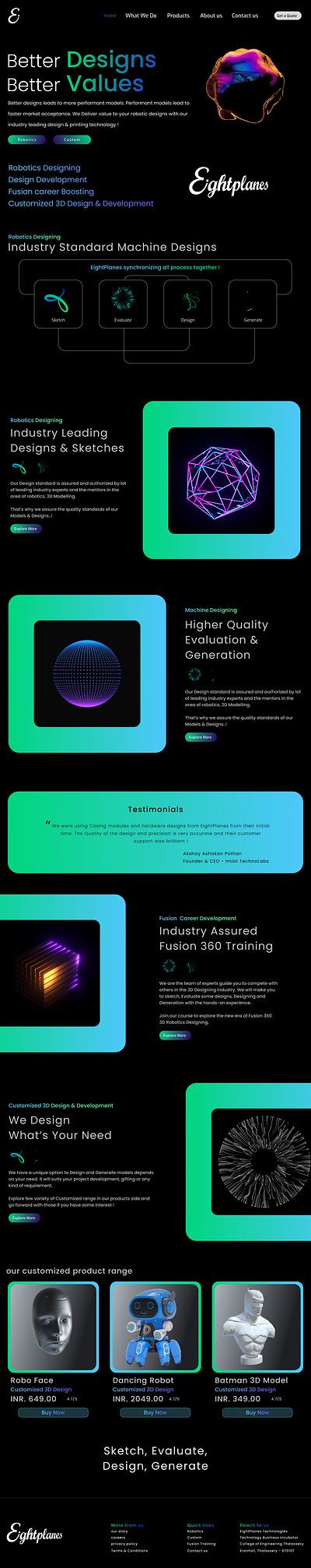 Eight Planes animation branding design illustration logo robotics typography ux vector