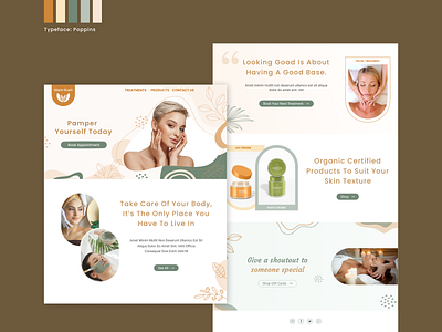 Spa Boutique ui user experience user interface ux