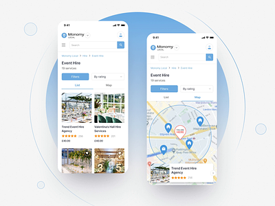 Maps Integration Design Concept for Multi-Vendor Marketplace design gis gps location location app location search location tracker marketplace app ui ux web