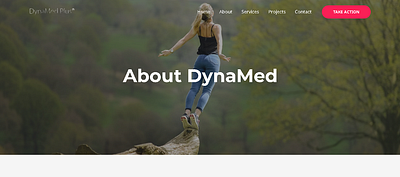 About Dyna-Med. animation design ui wordpress