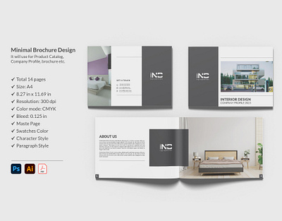Real Estate catalog brochure branding graphic design landscape pod print ready