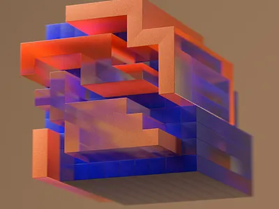 Visual semiotic exploration [02-B] 3d 3d artist 3dfont 3dillustration 3dtype 3dtypo animation branding design graphic design illustration logo motion graphics type ui