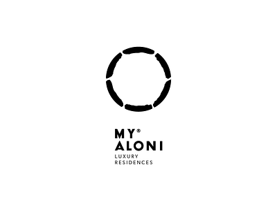 MY ALONI • Luxury Residences branding circle crete design greece hotel logo mill rethymno rocks stones suites