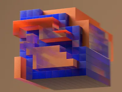 Visual semiotic exploration [03-B] 3d 3d artist 3dfont 3dillustration 3dtype 3dtypo animation branding design graphic design illustration logo motion graphics type ui