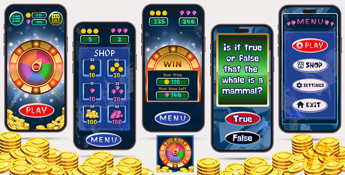 User interface (UI) for a gambling application 2d casino casual art casual game gambling game art game interface slot ui user interface