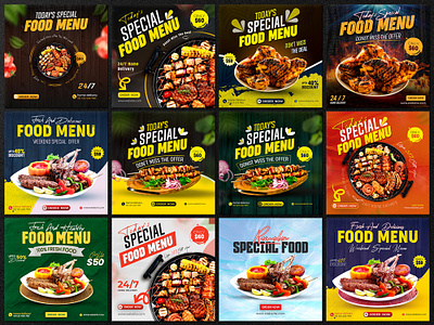 food instagram post social media ads banner design advertising food post promotion post social socialmedia