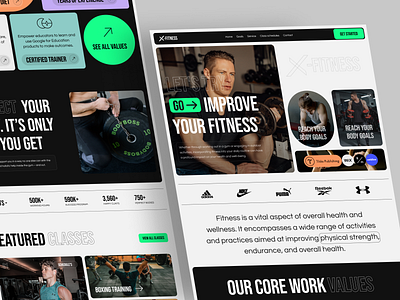 Fitness Landing Page: Web Design fitness fitness landing page home page homepage landing page uihut web web design web desisgn webdesign webflow webflow deasign webflow expert website website design