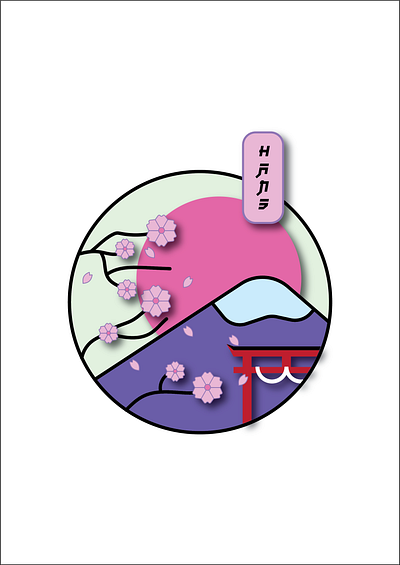 Japanese Icon design graphic design illustration vector