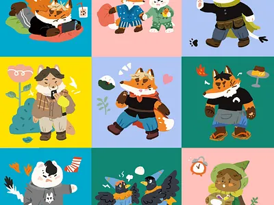 The adventures of the marvelous tsumu fox art artwork branding character characterdesign design illustration