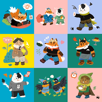 The adventures of the marvelous tsumu fox art artwork branding character characterdesign design illustration