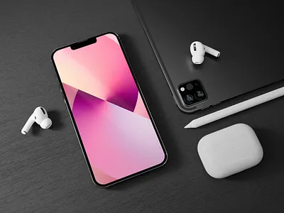 Mockup Iphone branding design