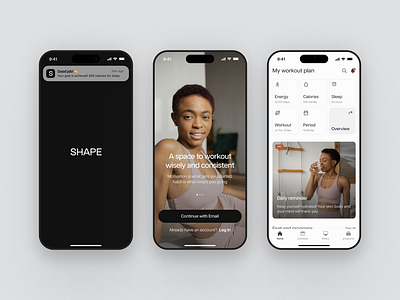 Fitness App Concept app design ui