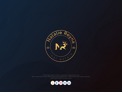 Letter MR real state logo 99 logo design 99design 99design logo branding creative logo 99 design design golden logo graphic design logo logo design logo designer luxary logo m logo modern logo mr logo r logo